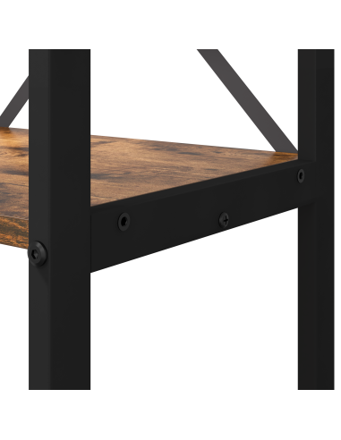 Libreria Rovere fumé 80 x 30 x 155 cm Legno multistrato
