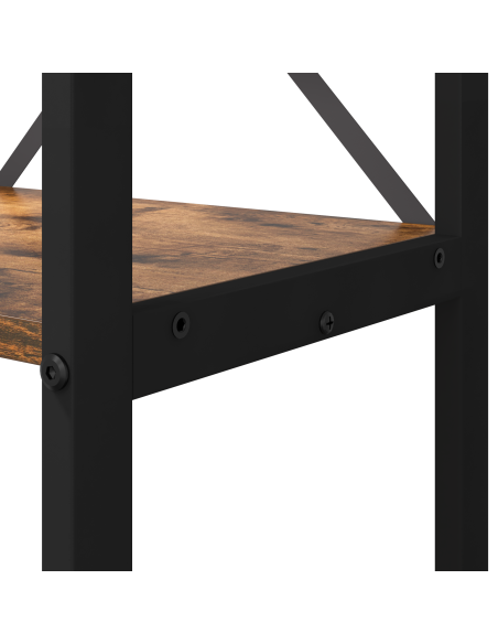 Libreria Rovere fumé 80 x 30 x 155 cm Legno multistrato