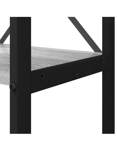 Libreria Grigio sonoma 80 x 30 x 155 cm Legno multistrato