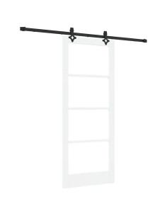 Porta scorrevole ORKDAL Bianco e Nero 83 x 202 cm 2