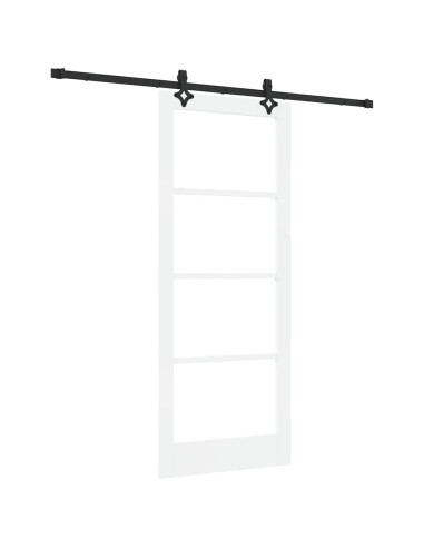Porta scorrevole ORKDAL Bianco e Nero 83 x 202 cm