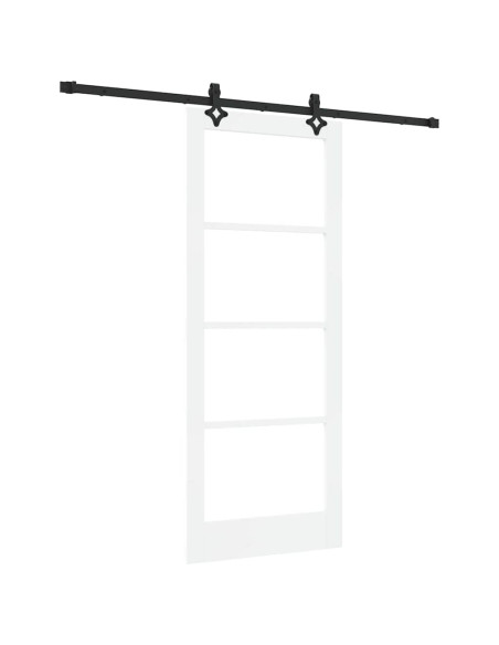 Porta scorrevole ORKDAL Bianco e Nero 83 x 202 cm