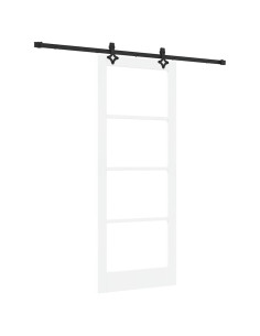 Porta scorrevole ORKDAL Bianco e Nero 83 x 211 cm 2