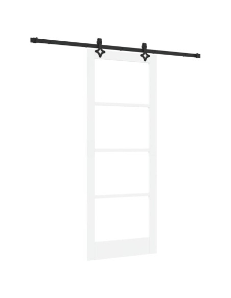 Porta scorrevole ORKDAL Bianco e Nero 83 x 211 cm