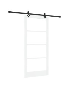 Porta scorrevole ORKDAL Bianco e Nero 93 x 202 cm 2