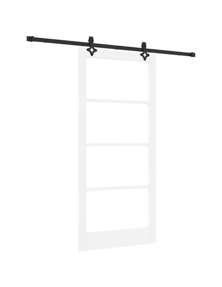 Porta scorrevole ORKDAL Bianco e Nero 93 x 202 cm