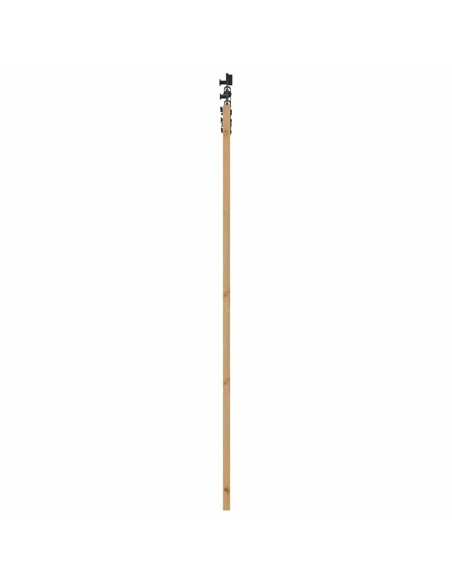 Porta scorrevole ORKDAL Naturale e Nero 93 x 211 cm