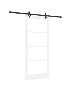 Porta scorrevole ORKDAL Bianco e Nero 93 x 211 cm 2
