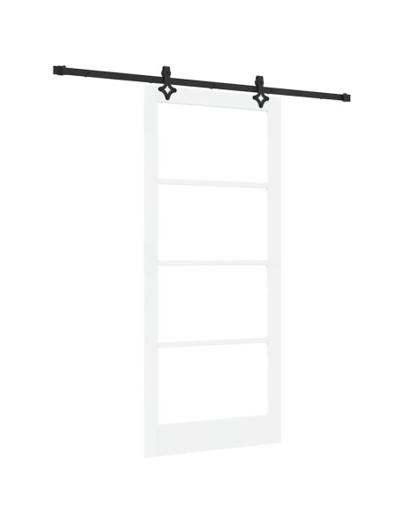 Porta scorrevole ORKDAL Bianco e Nero 93 x 211 cm