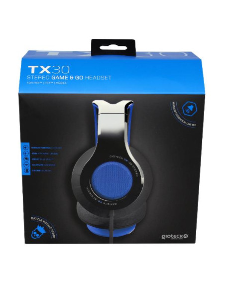 TX30 STEREO HEADSET PS4 BLUE