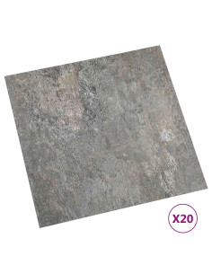 Plance per Pavimentazione Autoadesiva 30,5 x 30,5 cm 20 pcs PVC 2