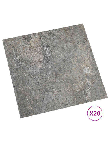 Plance per Pavimentazione Autoadesiva 30,5 x 30,5 cm 20 pcs PVC