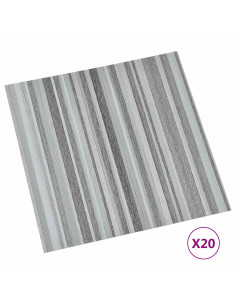 Plance per Pavimentazione Autoadesiva 30,5 x 30,5 cm 20 pcs PVC 2