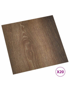 Plance per Pavimentazione Autoadesiva 30,5 x 30,5 cm 20 pcs PVC 2