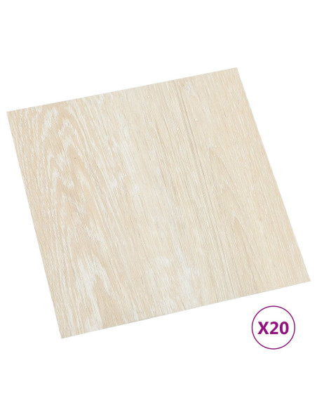 Plance per Pavimentazione Autoadesiva 30,5 x 30,5 cm 20 pcs PVC