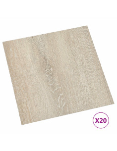Plance per Pavimentazione Autoadesiva 30,5 x 30,5 cm 20 pcs PVC 2