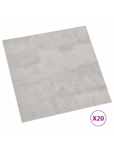 Plance per Pavimentazione Autoadesiva 30,5 x 30,5 cm 20 pcs PVC