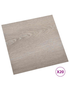 Plance per Pavimentazione Autoadesiva 30,5 x 30,5 cm 20 pcs PVC 2