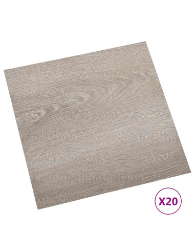 Plance per Pavimentazione Autoadesiva 30,5 x 30,5 cm 20 pcs PVC