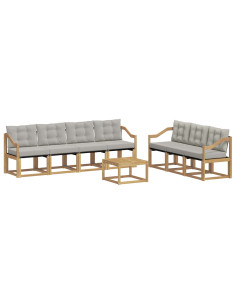 Set di divani da esterno con cuscino 8 pcs 2