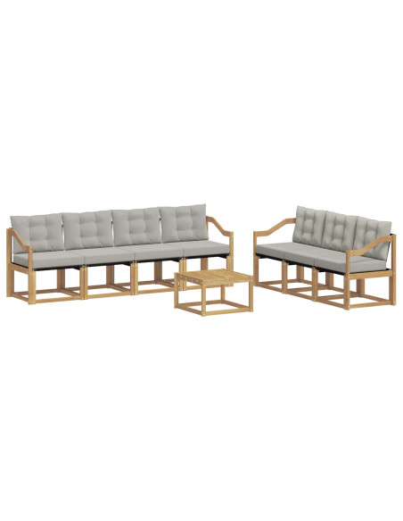 Set di divani da esterno con cuscino 8 pcs