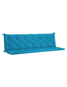 Cuscini per Panca 2 pz Azzurri 200x50x7 cm in Tessuto Oxford 2