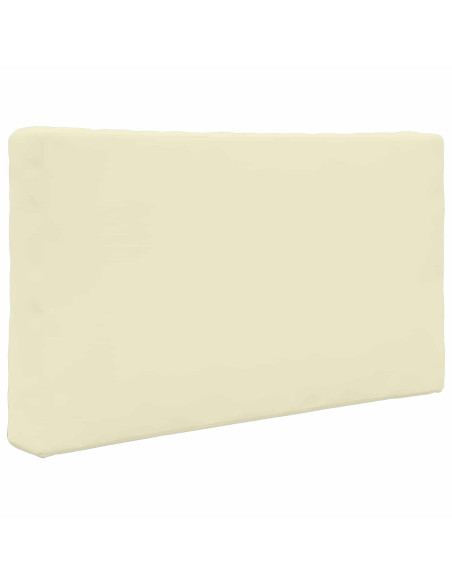 Cuscino per divano da esterno 3 pcs Crema Poliestere