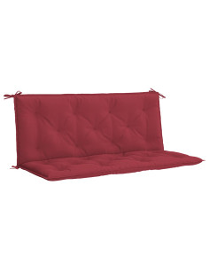 Cuscini per Panca 2 pz Rosso Vino 120x50x7 cm in Tessuto Oxford 2