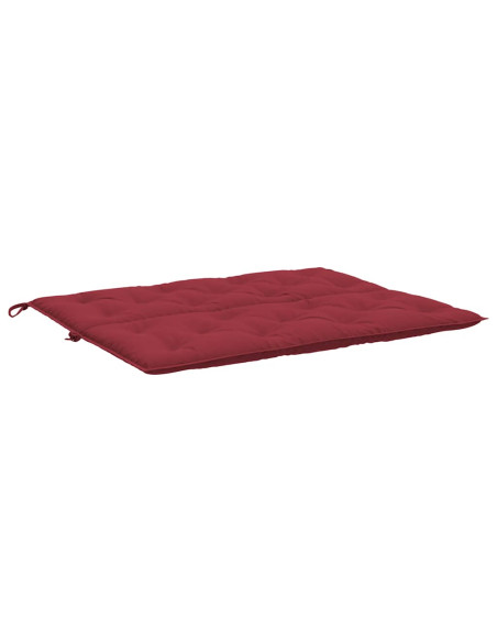 Cuscini per Panca 2 pz Rosso Vino 120x50x7 cm in Tessuto Oxford