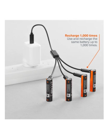 AA USB-C RECHARGEABLE BATTERY 4PZ.