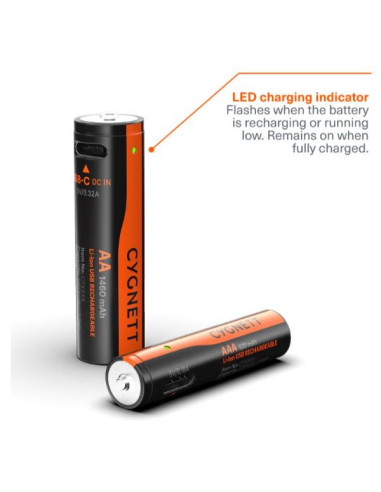 AA USB-C RECHARGEABLE BATTERY 4PZ.