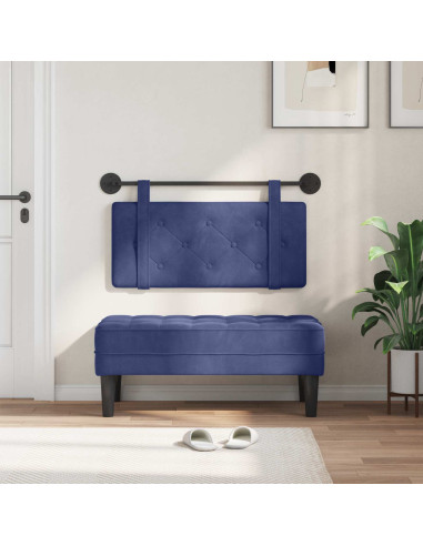Testata appesa Blu Polizia 90 x 55 x 5 cm Velluto