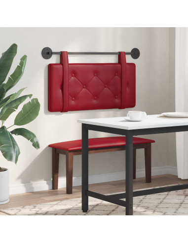 Testata appesa Rosso Vino 80 cm Pelle Sintetica