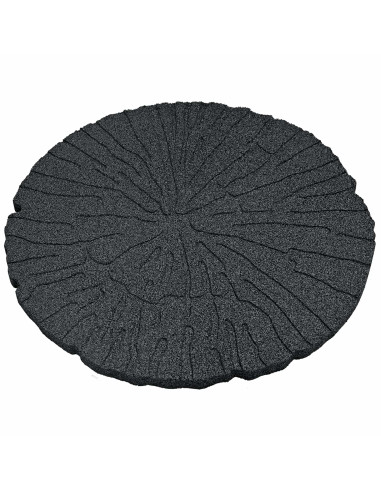 Pietra da Passo 6 pcs Nero Ø 45 x 1,8 cm Gomma