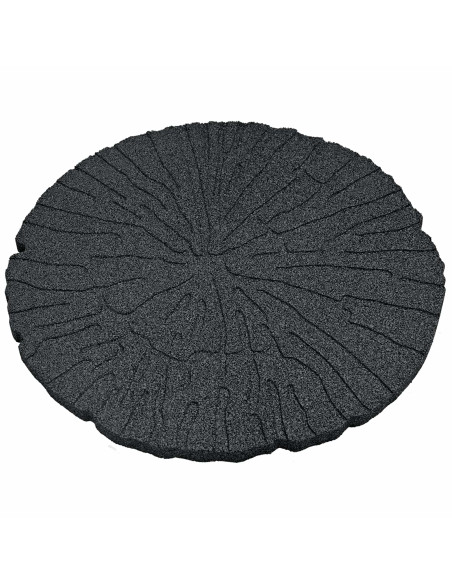 Pietra da Passo 6 pcs Nero Ø 45 x 1,8 cm Gomma