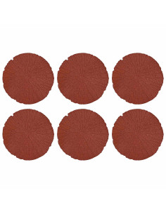 Pietra da Passo 6 pcs Rosso Ø 45 x 1,8 cm Gomma 2