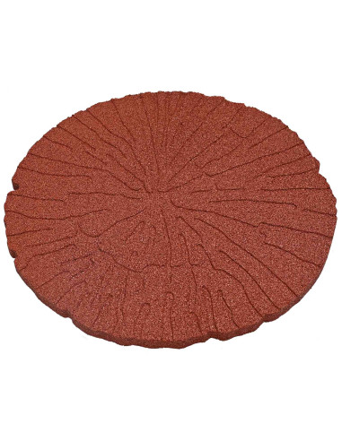 Pietra da Passo 6 pcs Rosso Ø 45 x 1,8 cm Gomma