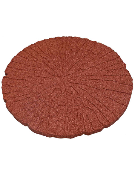 Pietra da Passo 6 pcs Rosso Ø 45 x 1,8 cm Gomma