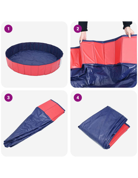 Piscina per bambini Rosso Ø200 x 30 cm