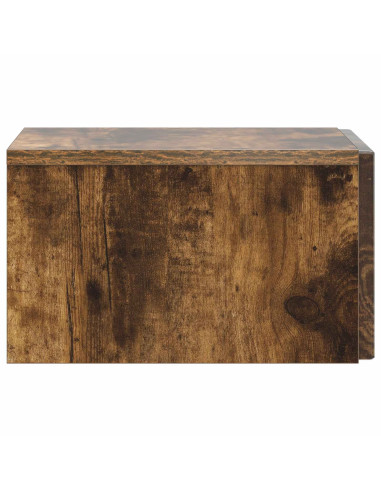 Mobiletto da notte a muro Rovere Fumo 33 x 34,5 x 20 cm