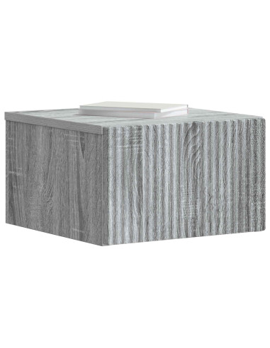 Mobiletto da notte a muro 2 pcs Grigio Sonoma 33 x 34,5 x 20 cm