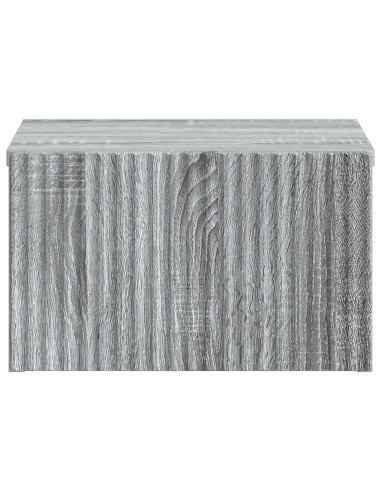 Mobiletto da notte a muro 2 pcs Grigio Sonoma 33 x 34,5 x 20 cm