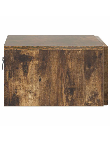 Mobiletto da notte a muro Rovere Fumo 49 x 34,5 x 20 cm