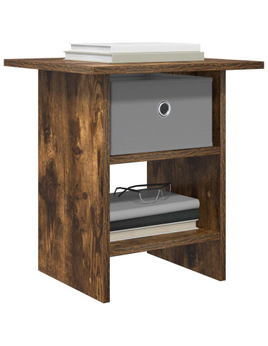 Comodino Rovere fumé 41 x 40 x 45 cm Legno multistrato