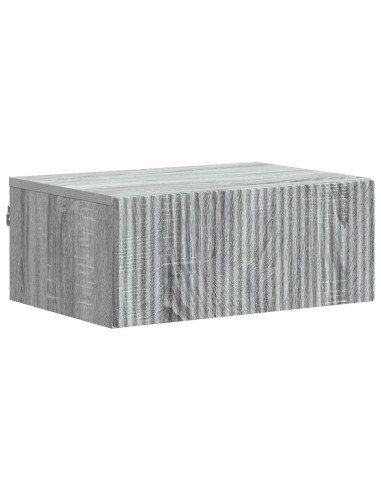 Mobiletto da notte a muro 2 pcs Grigio Sonoma 49 x 34,5 x 20 cm