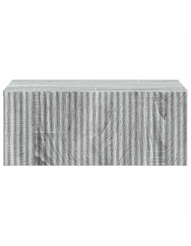 Mobiletto da notte a muro 2 pcs Grigio Sonoma 49 x 34,5 x 20 cm