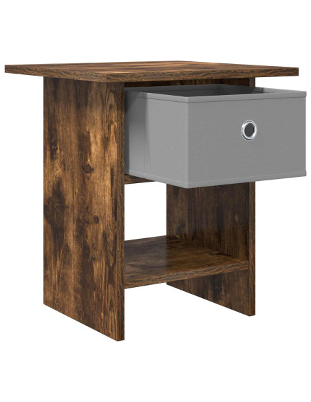 Comodino 2 pcs Rovere fumé 41 x 40 x 45 cm Legno multistrato