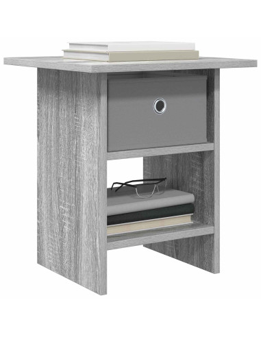 Comodino Grigio Sonoma 41 x 40 x 45 cm Legno multistrato