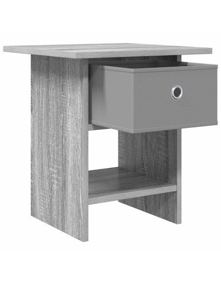 Comodino Grigio Sonoma 41 x 40 x 45 cm Legno multistrato