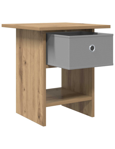 Comodino con cassetto 2 pcs Rovere artigianale 41 x 40 x 45 cm